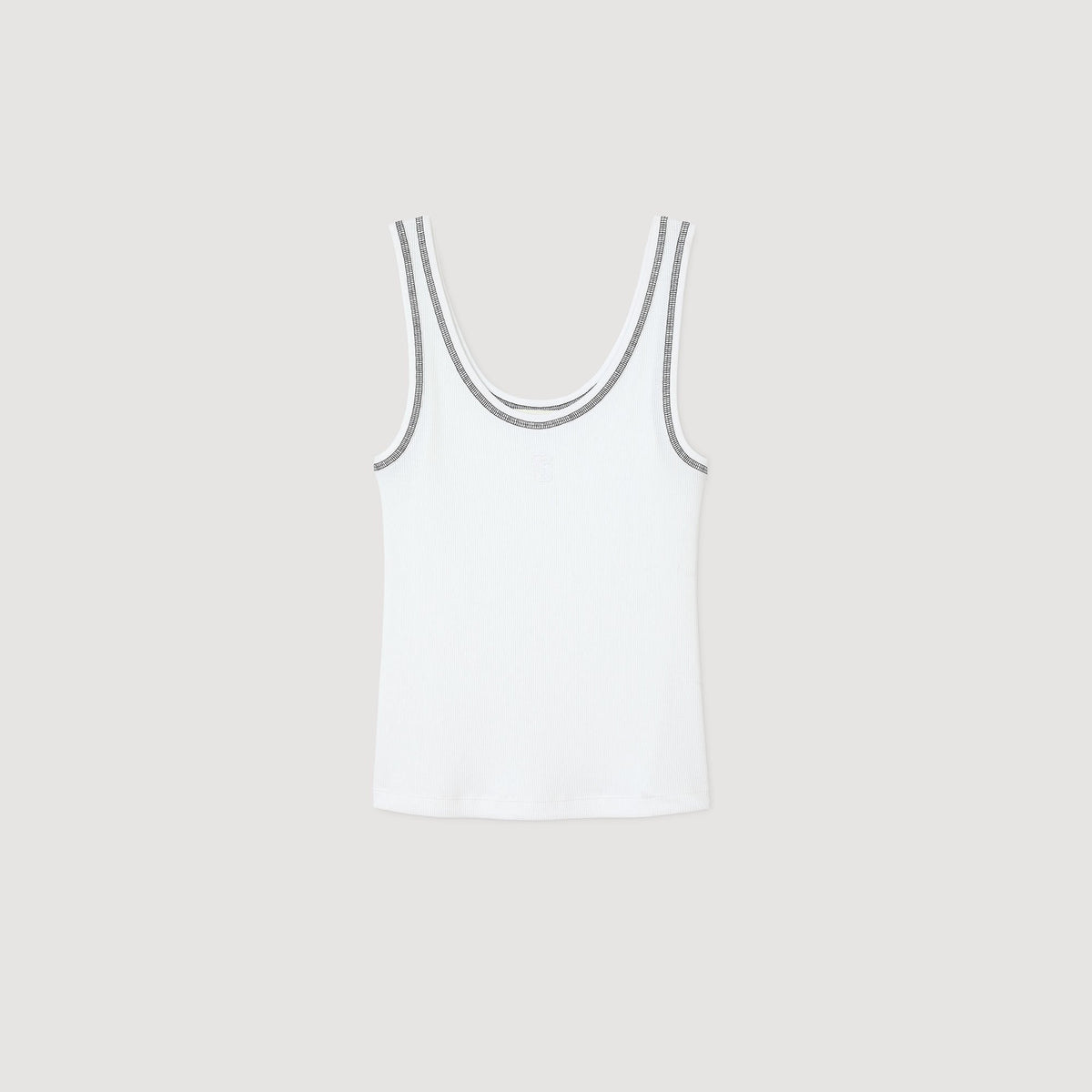 Sandro Ribbed vest top