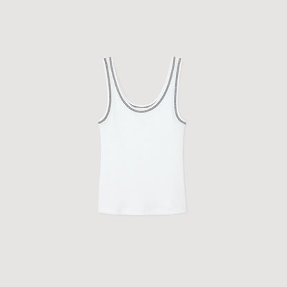 Sandro Ribbed vest top