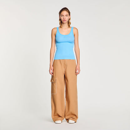 Sandro Ribbed vest top