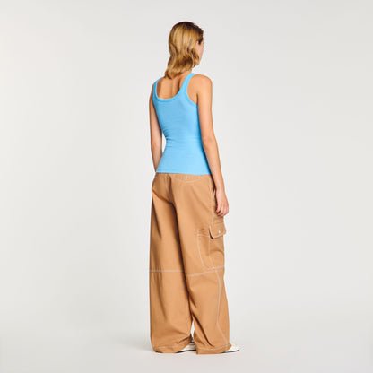 Sandro Ribbed vest top