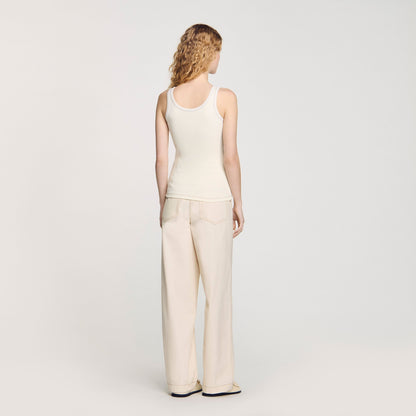 Sandro Lace-up vest top