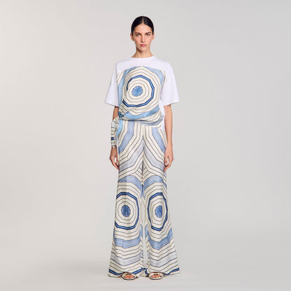 Sandro Spiral print T-shirt