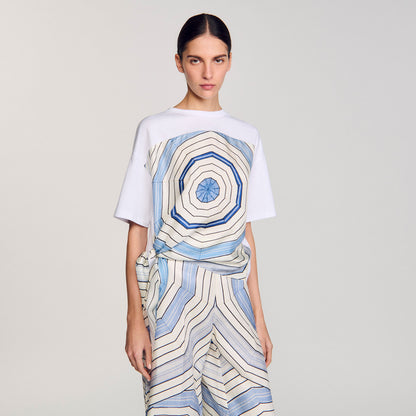 Sandro Spiral print T-shirt