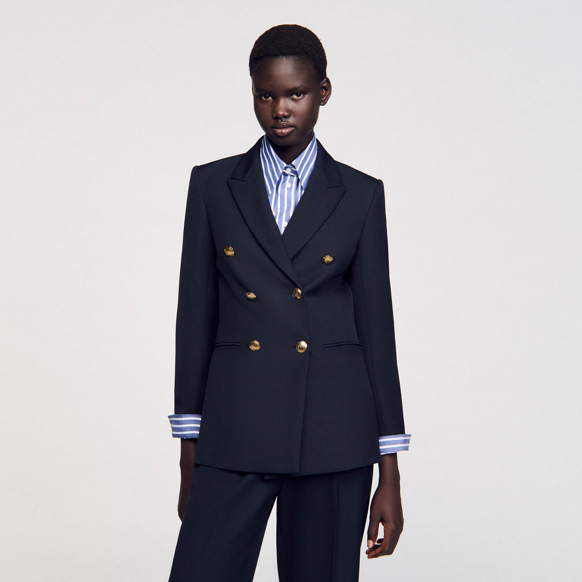 Sandro Double-breasted suit jacket