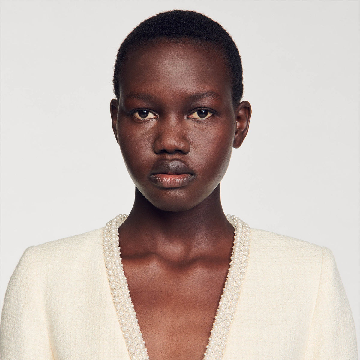 Sandro Cropped tweed jacket