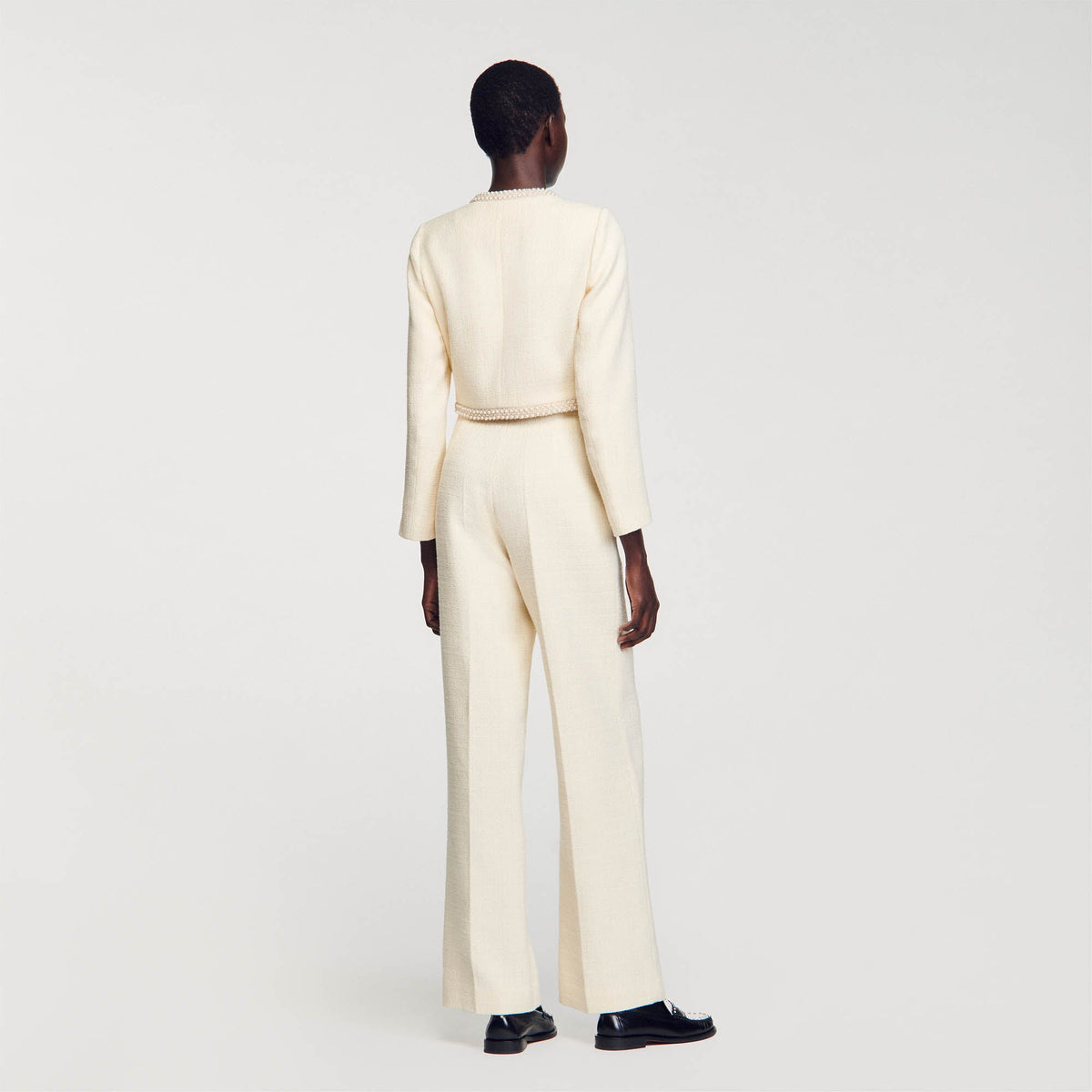 Sandro Cropped tweed jacket