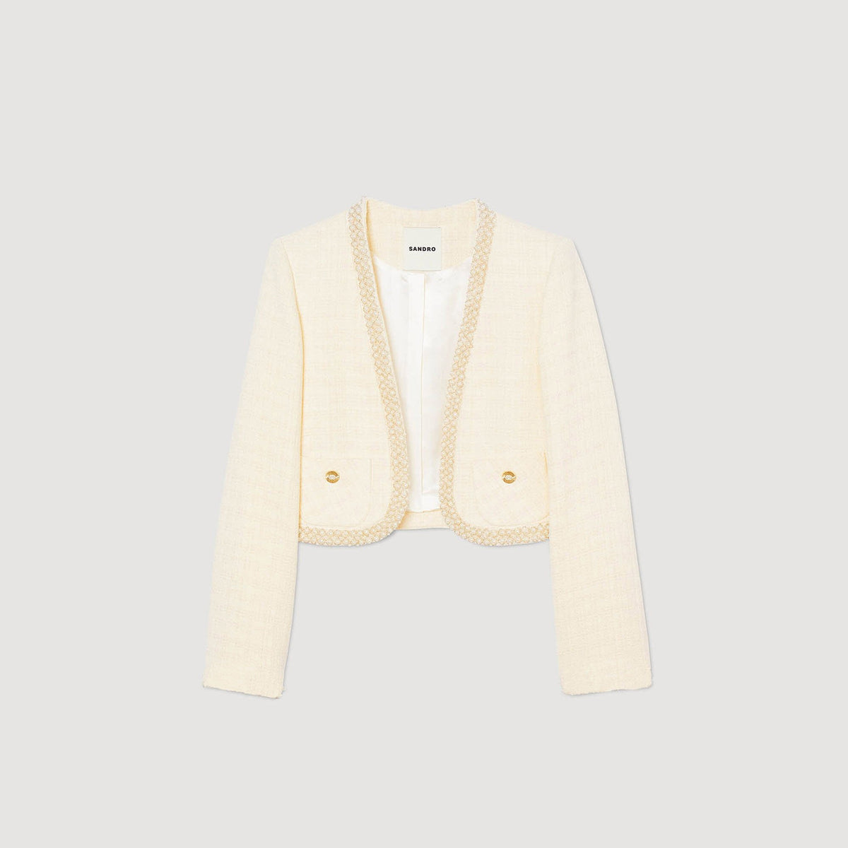 Sandro Cropped tweed jacket