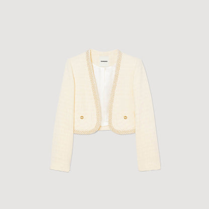 Sandro Cropped tweed jacket