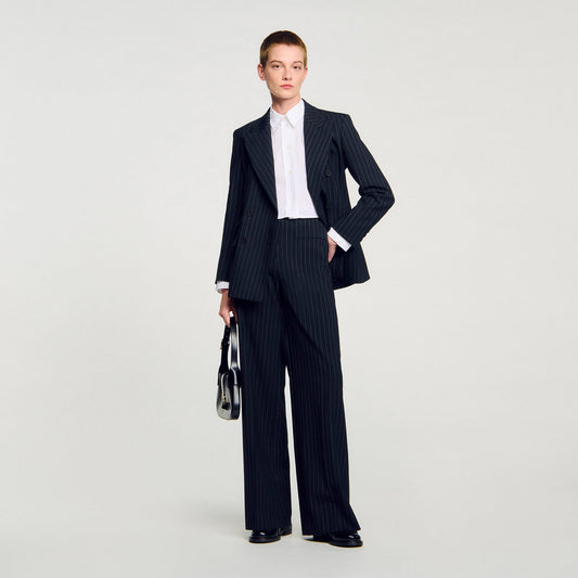 Sandro Striped suit jacket