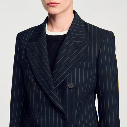 Sandro Striped suit jacket