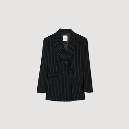 Sandro Striped suit jacket