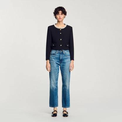 Sandro Jacket with beaded collar
