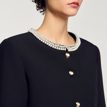 Sandro Jacket with beaded collar