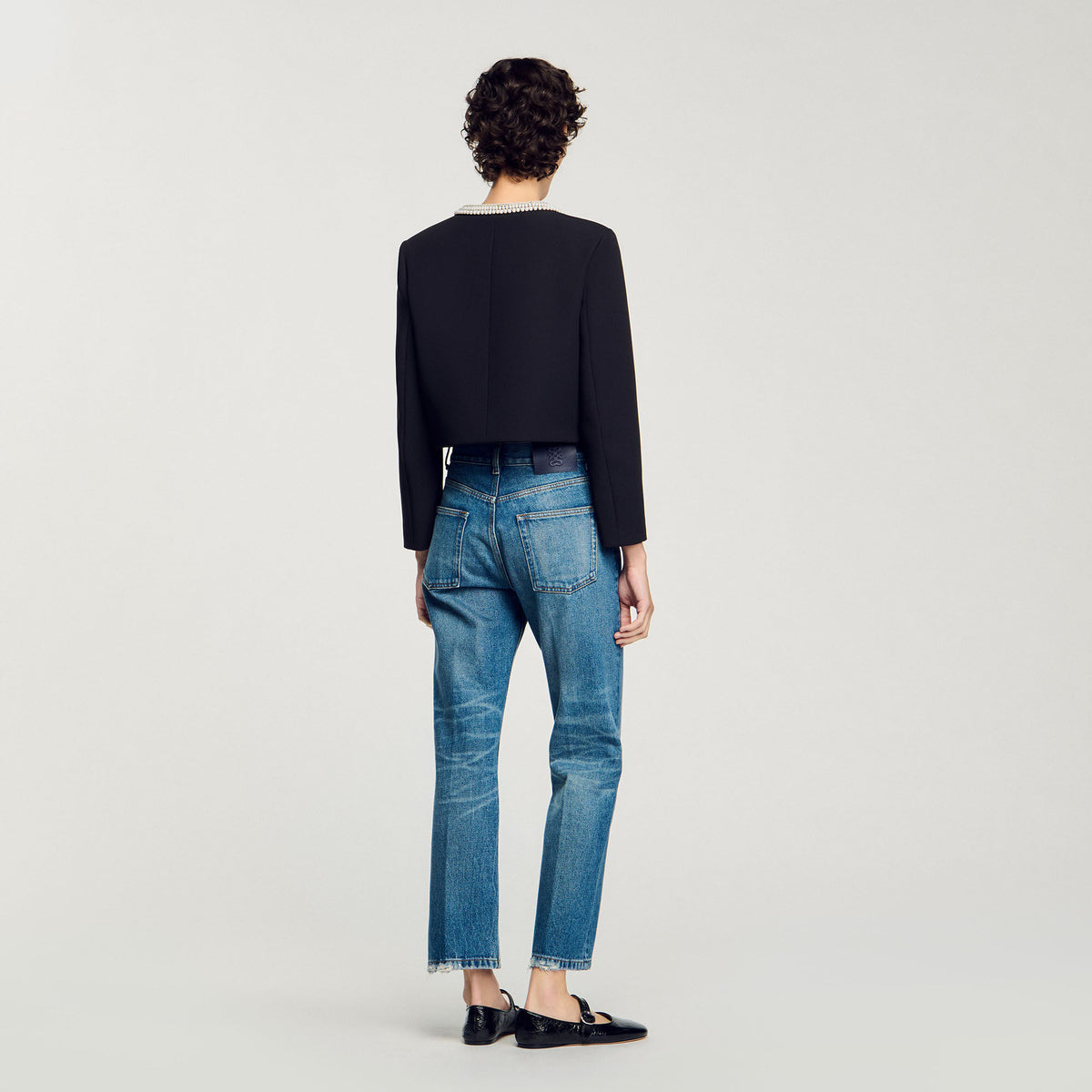 Sandro Jacket with beaded collar