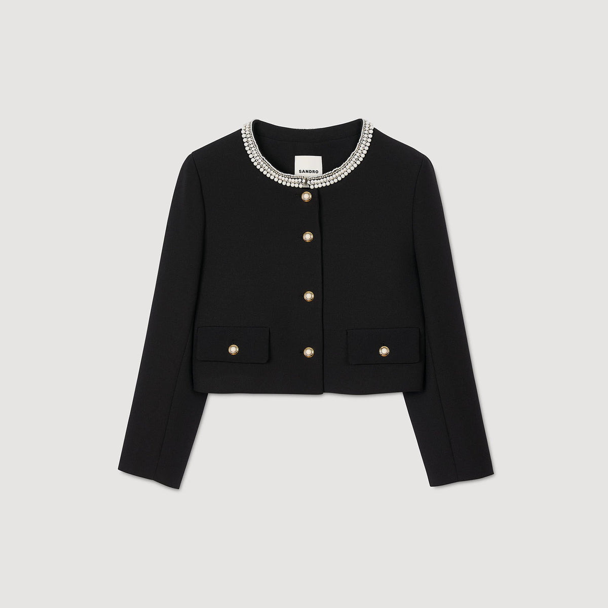 Sandro Jacket with beaded collar