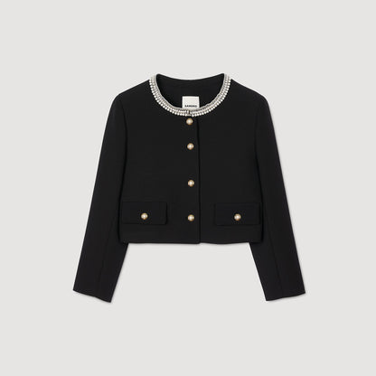 Sandro Jacket with beaded collar