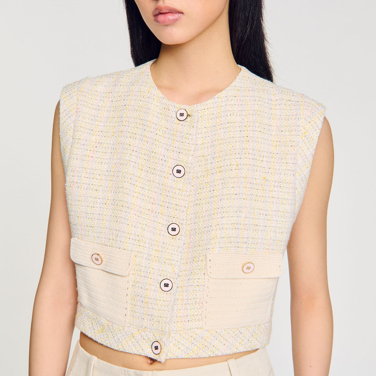 Sandro Decorative tweed jacket