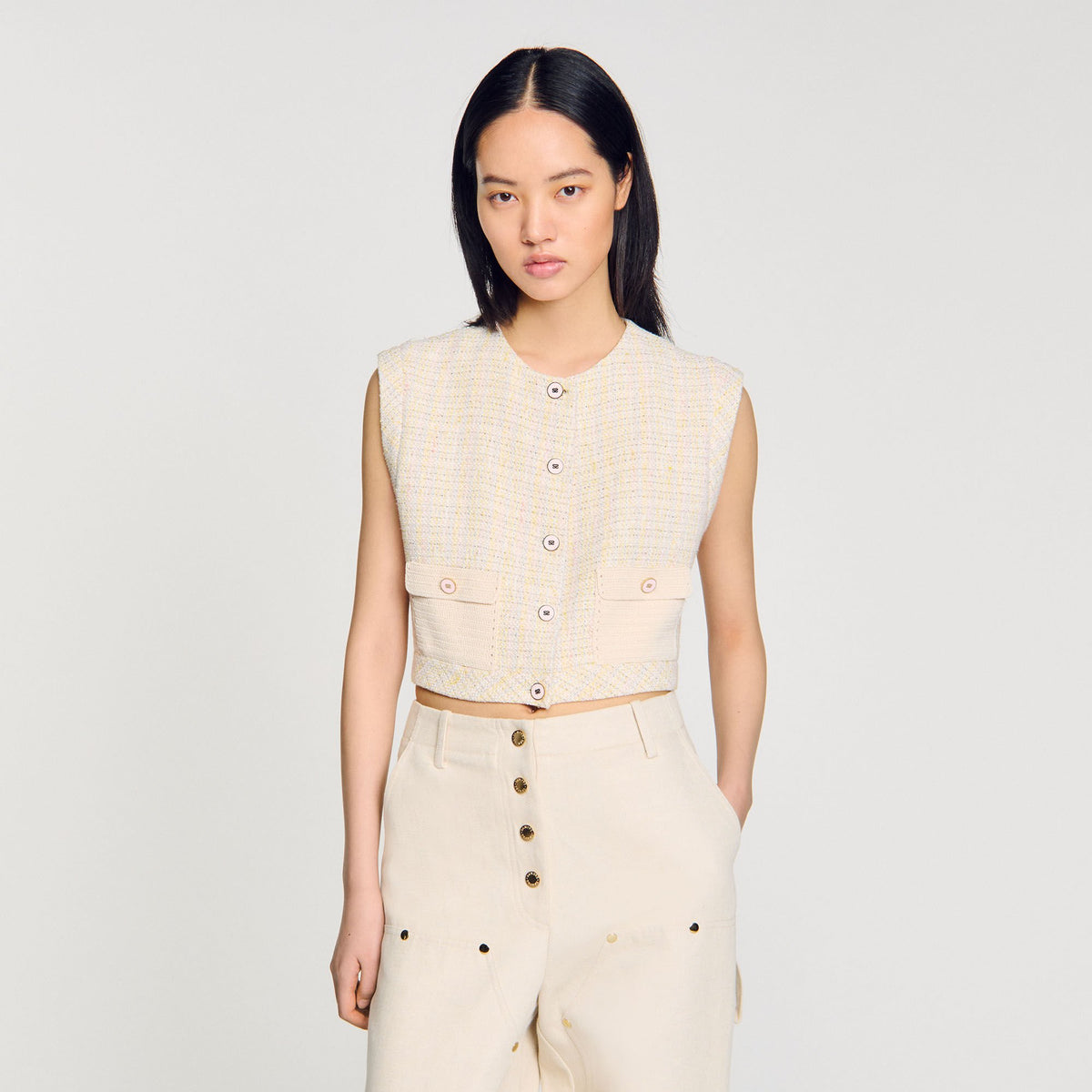Sandro Decorative tweed jacket