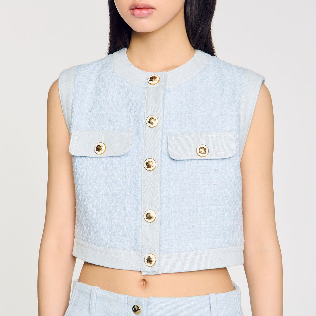 Sandro Decorative tweed jacket