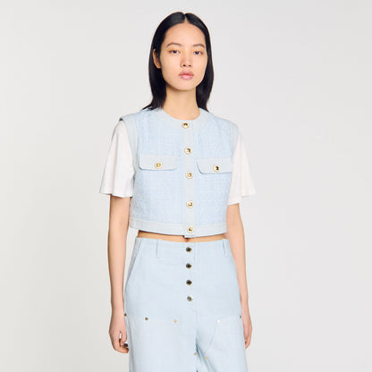 Sandro Decorative tweed jacket
