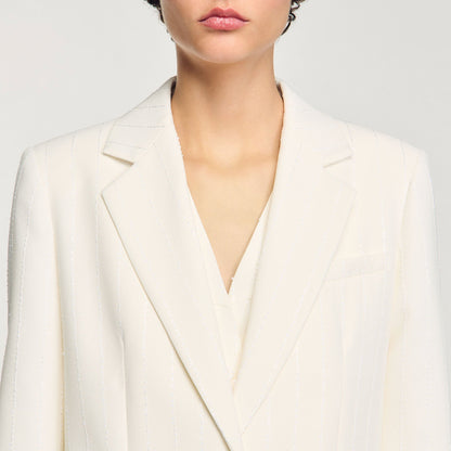 Sandro Sequinned suit jacket