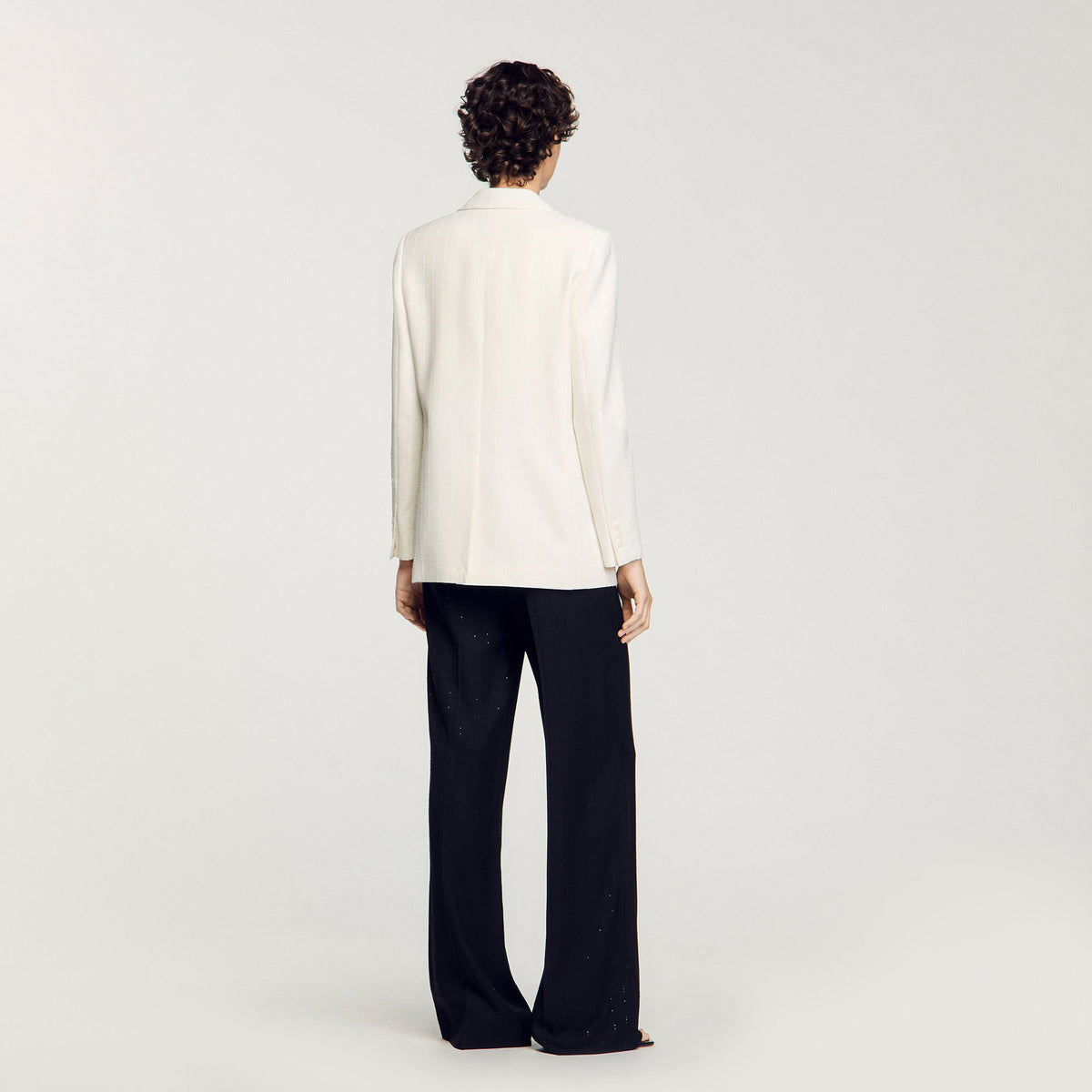 Sandro Sequinned suit jacket