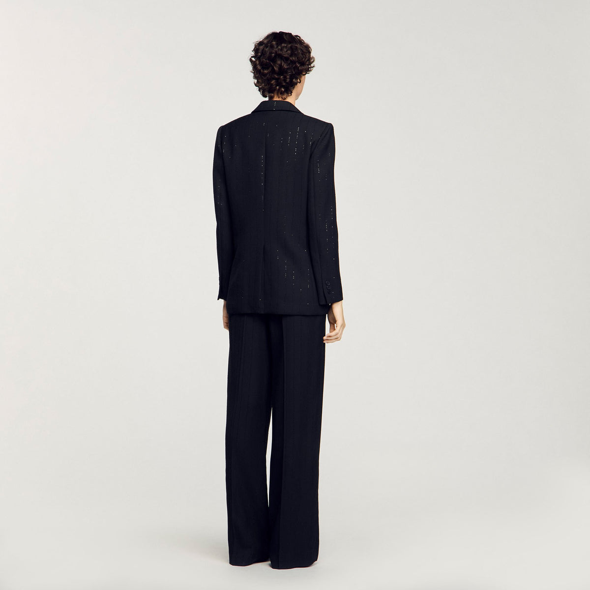 Sandro Sequinned suit jacket