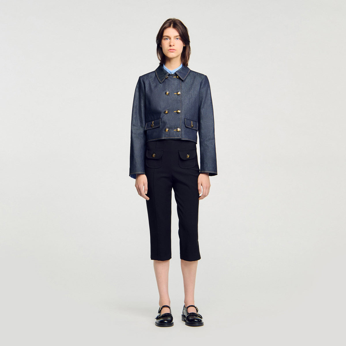 Sandro Denim tailored jacket