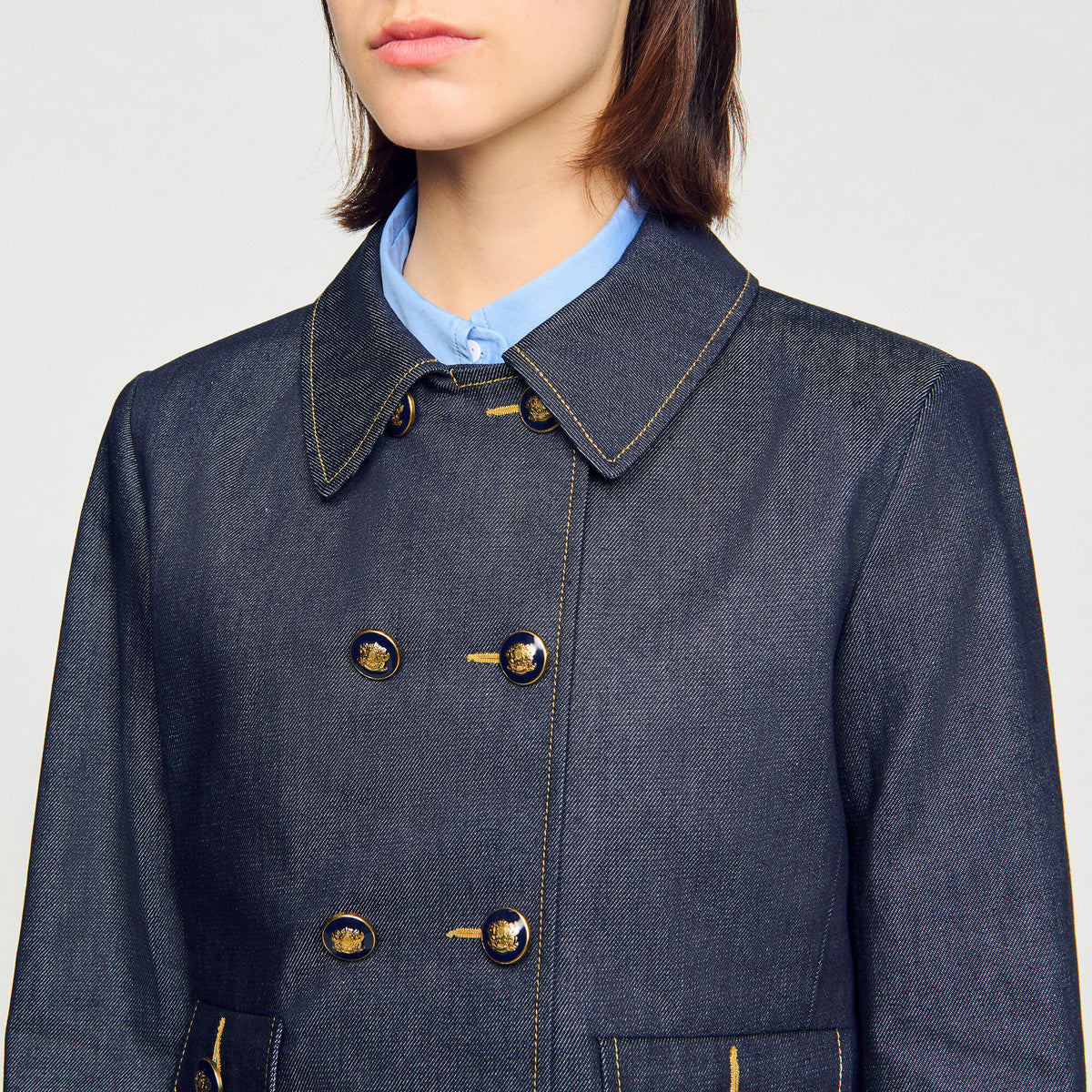 Sandro Denim tailored jacket