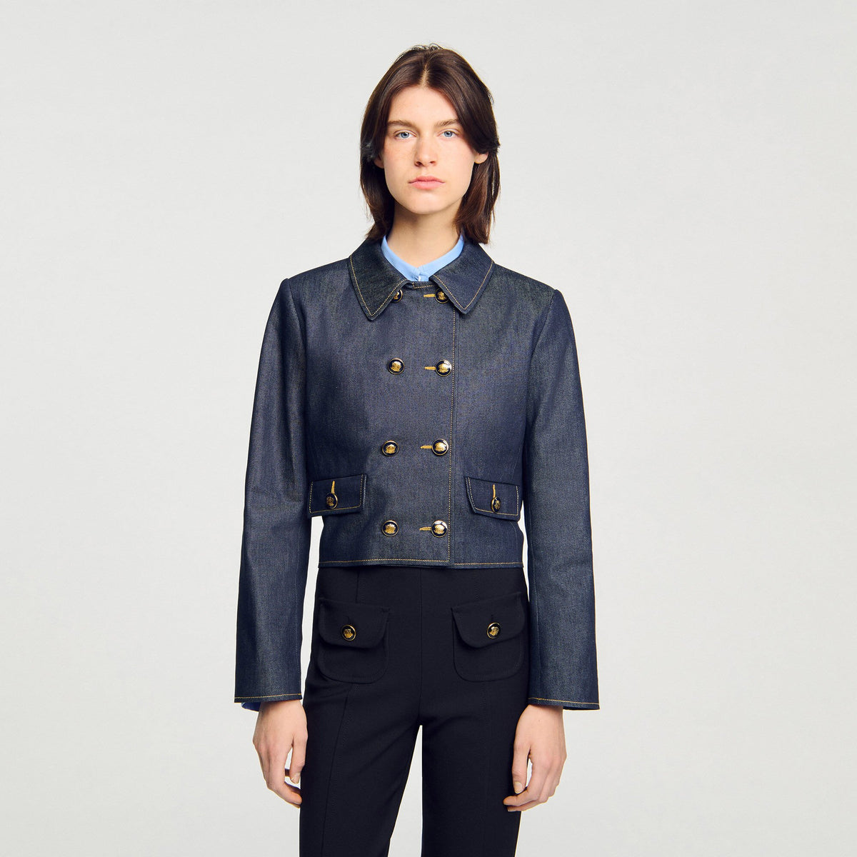 Sandro Denim tailored jacket