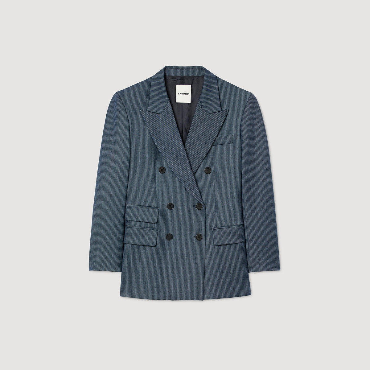 Sandro Striped tailored jacket