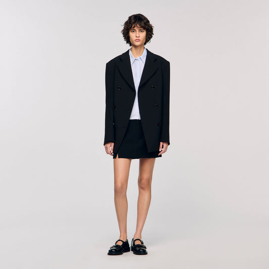 Sandro Crossed tailored jacket