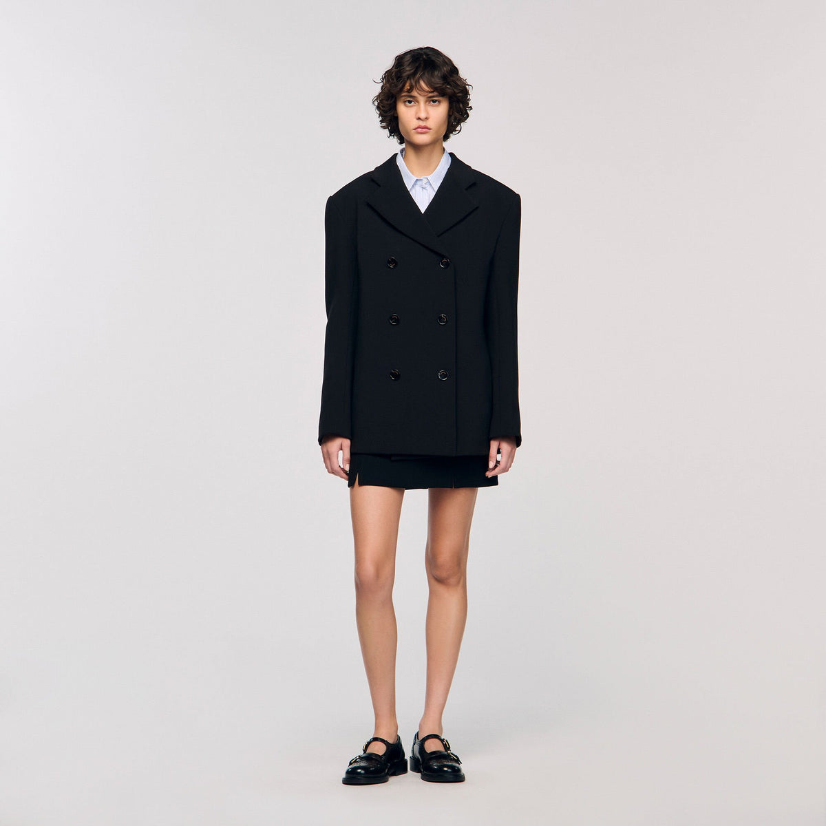 Sandro Crossed tailored jacket
