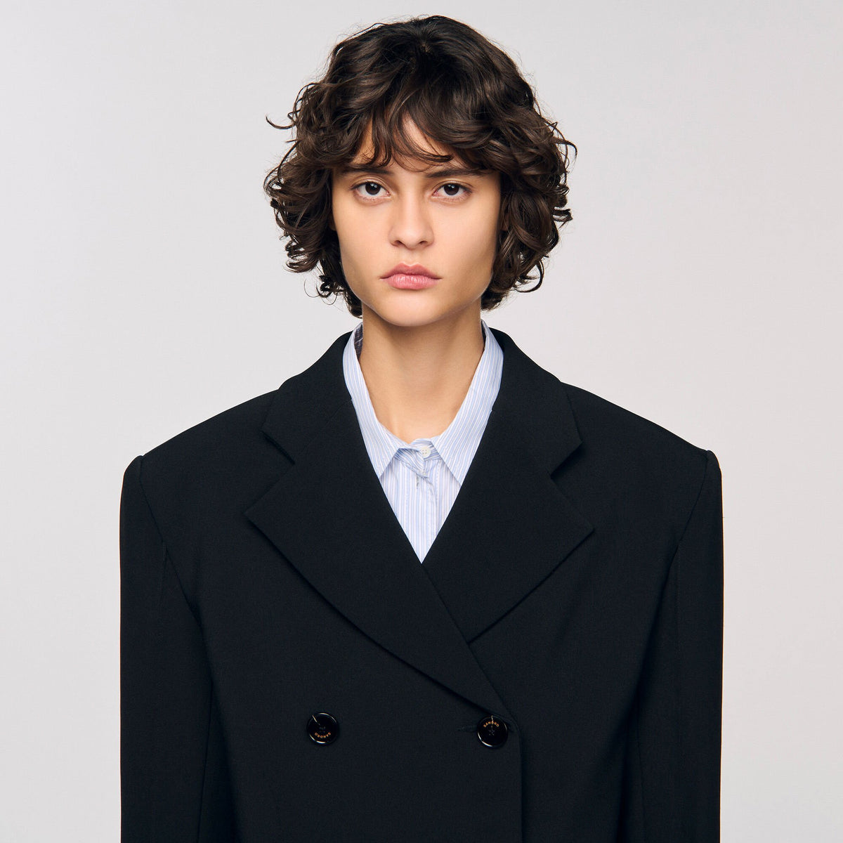 Sandro Crossed tailored jacket