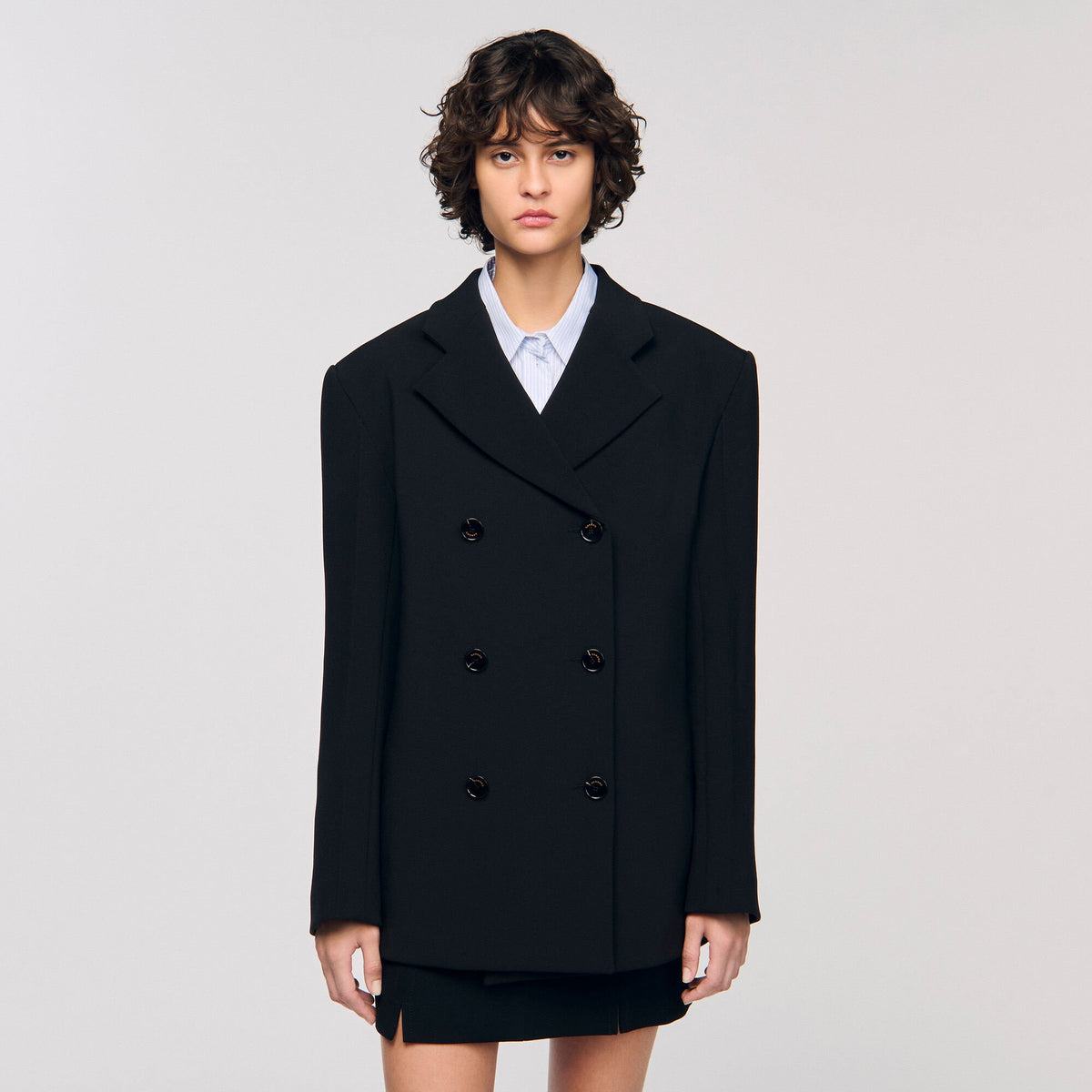 Sandro Crossed tailored jacket