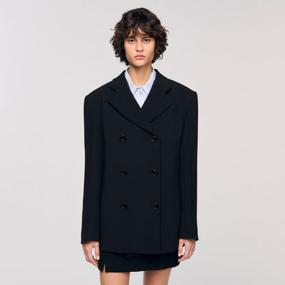Sandro Crossed tailored jacket