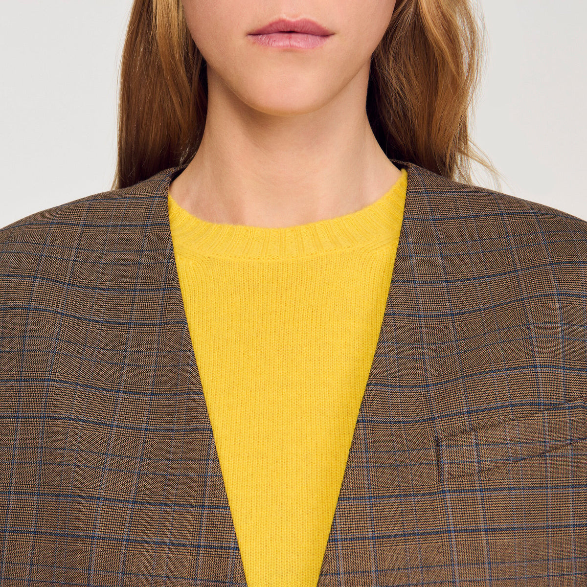 Sandro Oversized checked jacket