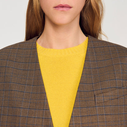 Sandro Oversized checked jacket
