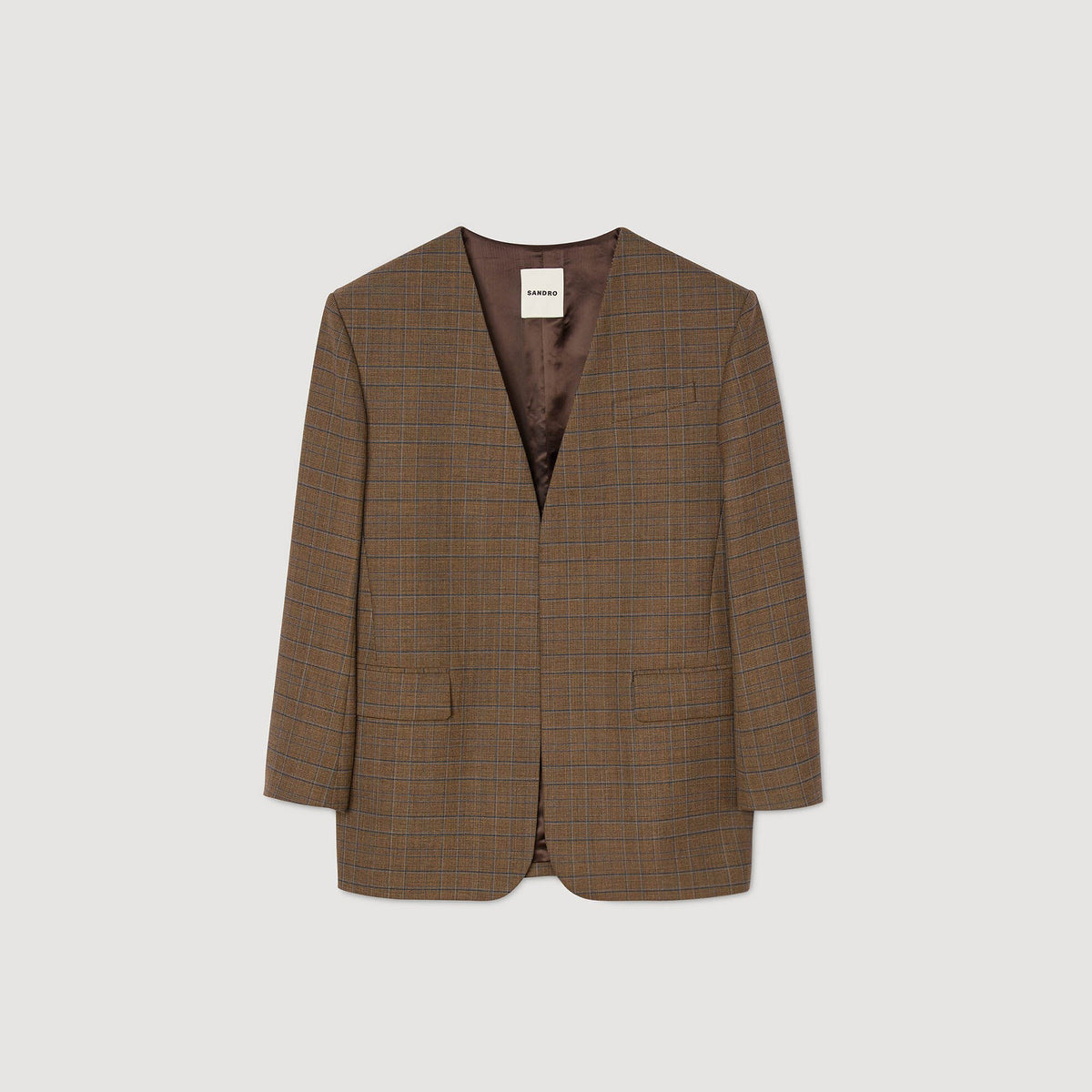 Sandro Oversized checked jacket