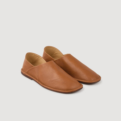 Sandro Grained leather slippers