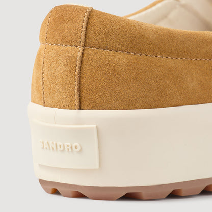 Sandro Split leather slip-ons