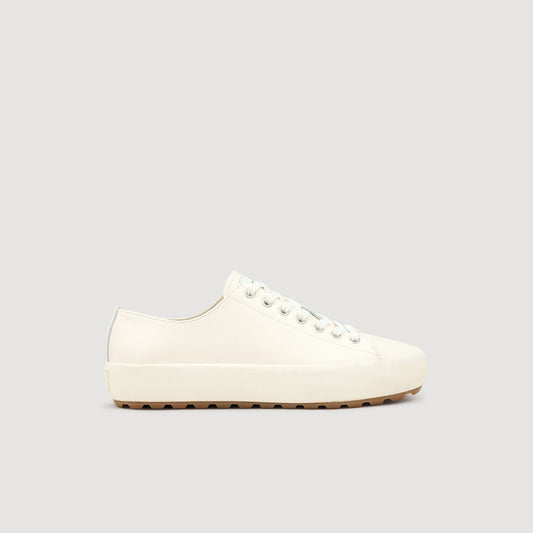 Sandro Low-top split leather trainers