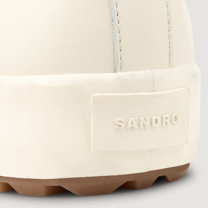 Sandro Low-top split leather trainers