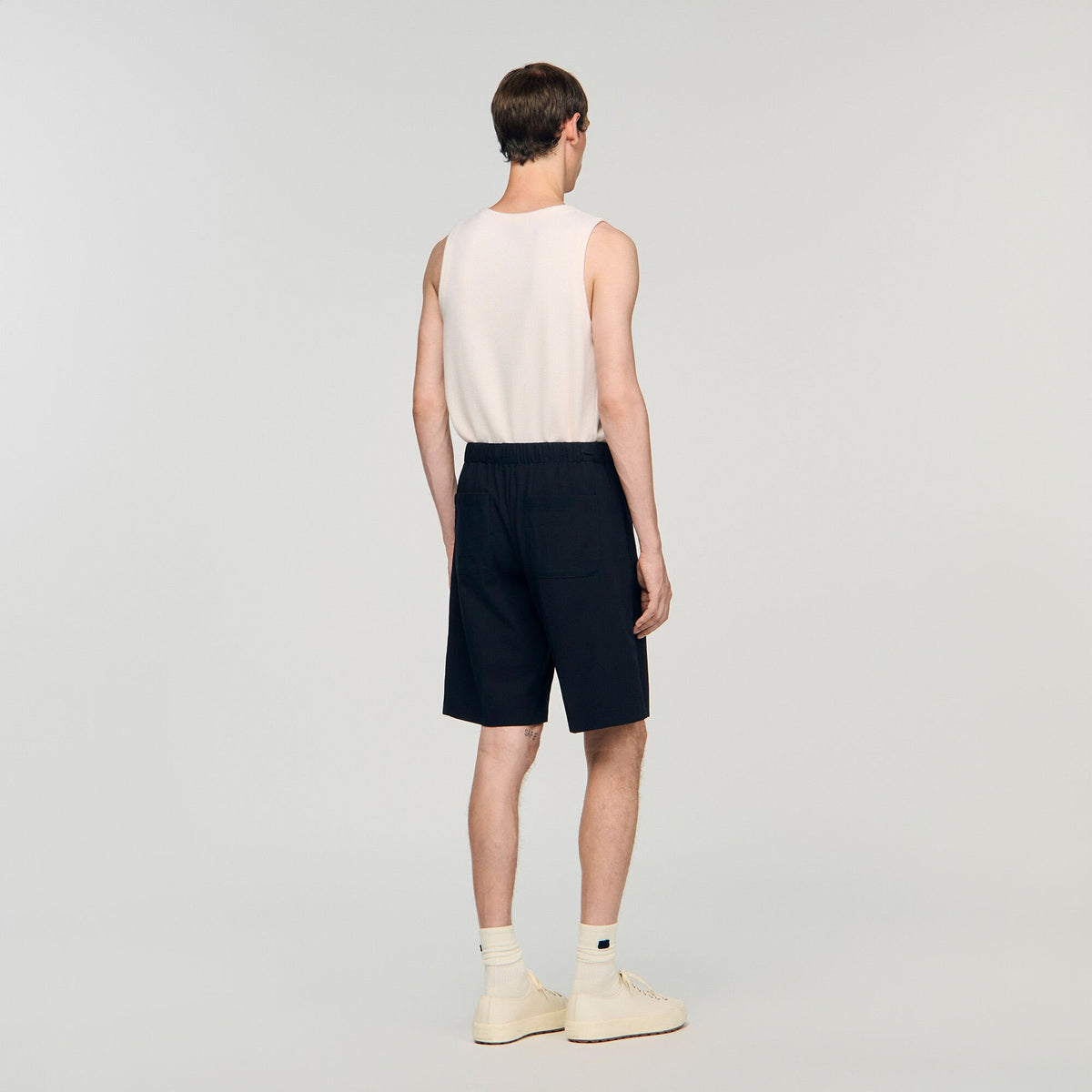 Sandro Elasticated waist cotton shorts