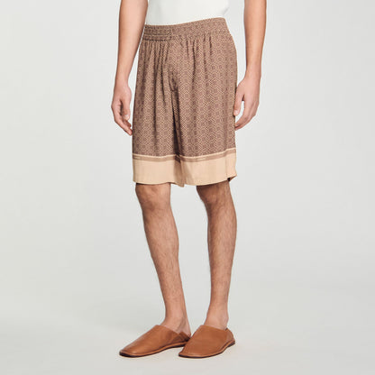 Sandro Patterned Flowy Bermuda shorts