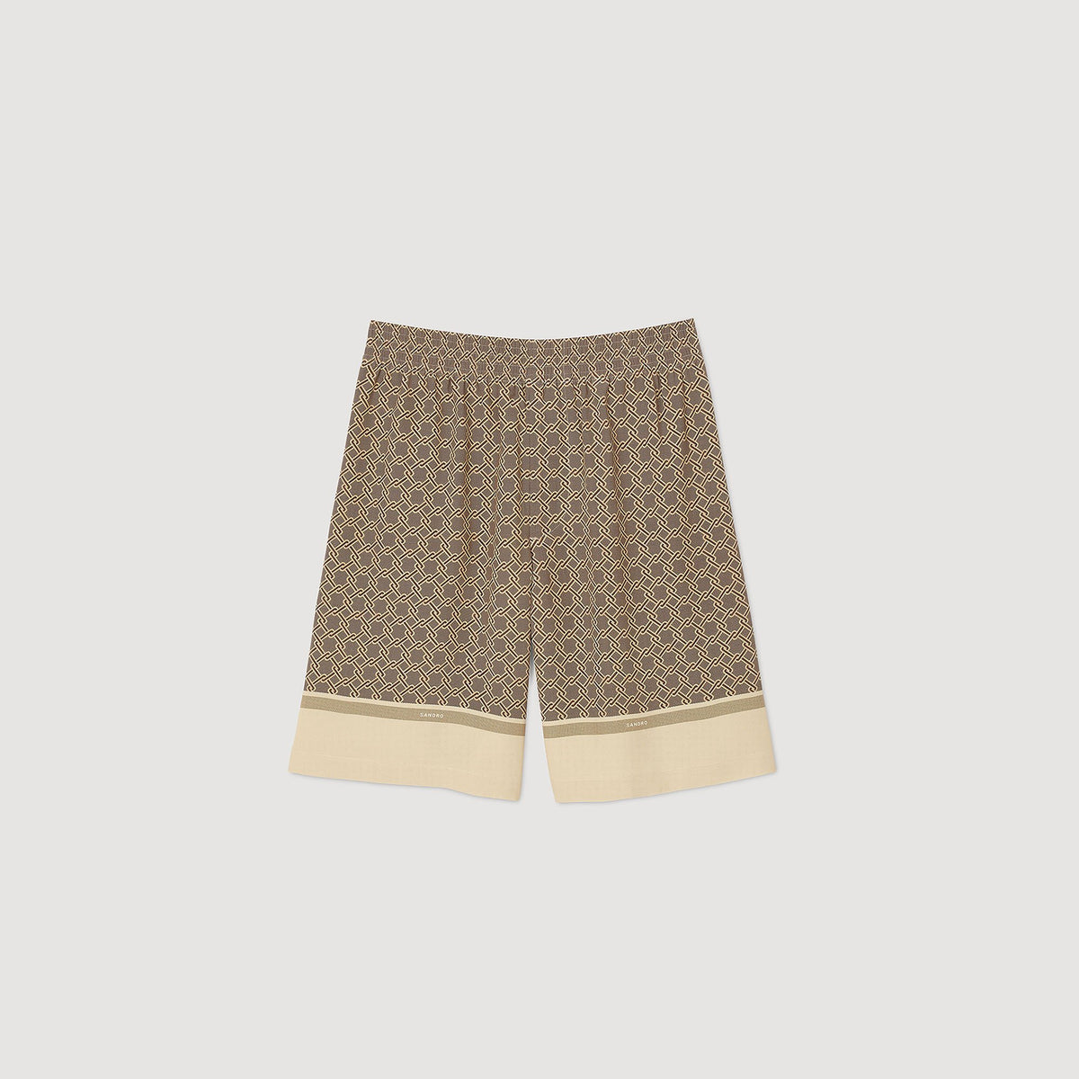 Sandro Patterned Flowy Bermuda shorts