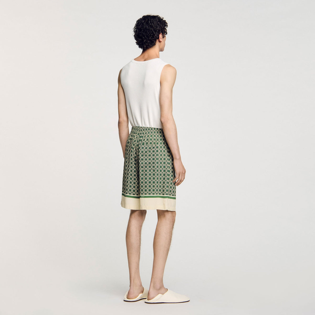 Sandro Patterned Flowy Bermuda shorts