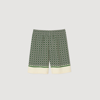 Sandro Patterned Flowy Bermuda shorts