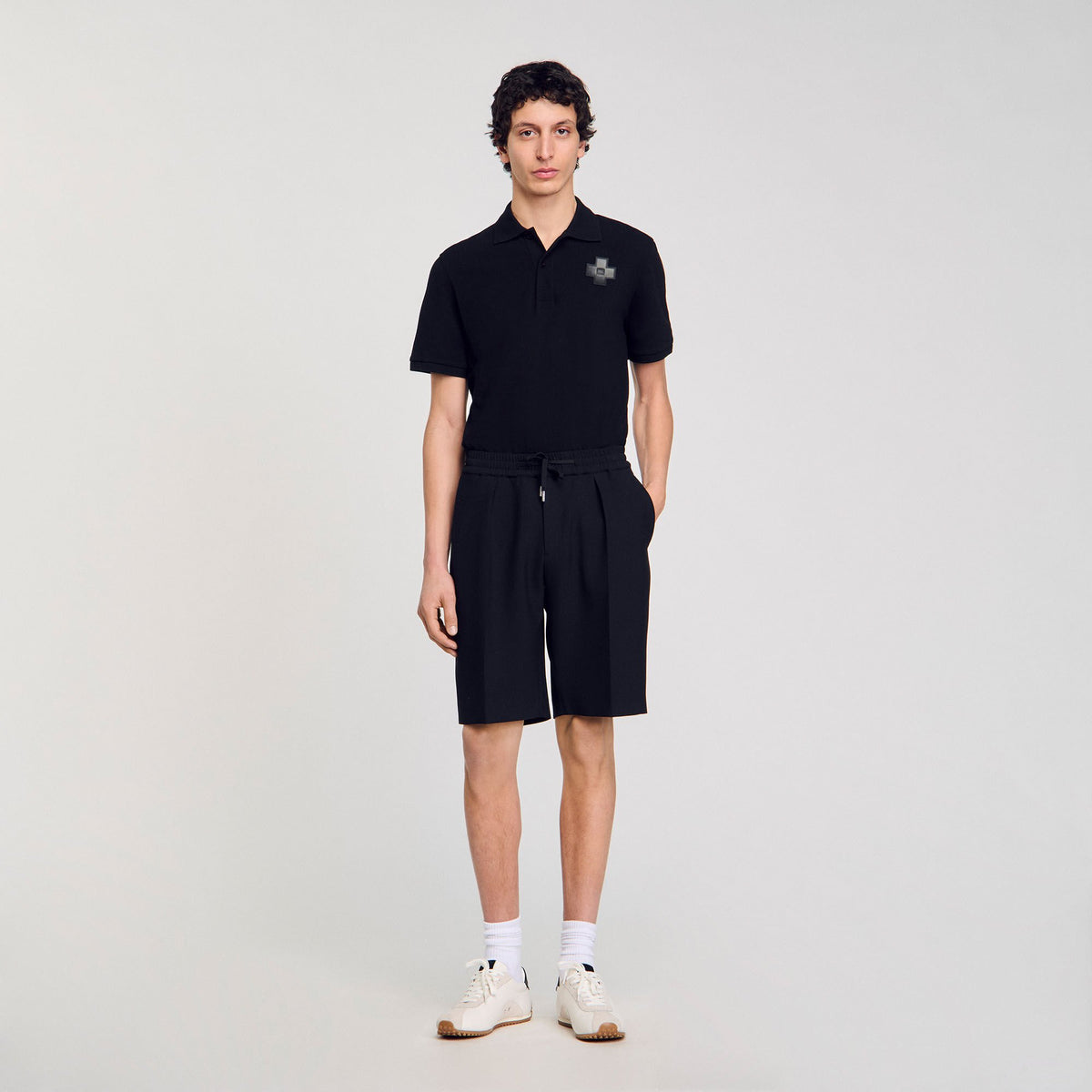 Sandro Jersey Bermuda shorts