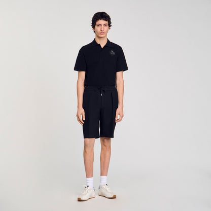 Sandro Jersey Bermuda shorts